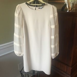 ASOS Long Sleeve Cream Dress